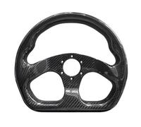 Hiracing Universal 320mm Full Carbon Fiber Racing Steering Wheel Flat Bottom D shape Steering Wheel 6 Holes Semicircle Jet (02)