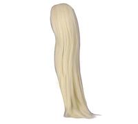 Hiraith 1/3 Ball Jointed Doll Wig Glossy High Temperature Silk Easy Styling Natural Scalp Centre Parting for Kids (Light Gold)