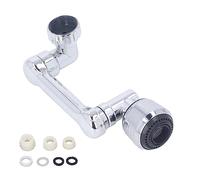 Hiraith 1080 Degree Rotating Extender, Glossy ABS Faucet Extender with Soft Bubble Flowing and Strong Spray, Beauty Labor Saving, Suitable for Kitchen, Bathroom, Balcony Faucet