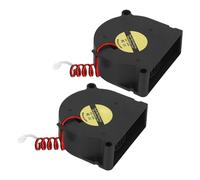 Hiraith 2PCS 24V Cooling Fans 5020 Double Ball Bearing Heat Sink Fan for SV08 3D Printer 10000 RPM High Speed, Double Ball Bearing Cooling Fan, Multiple Leaves Design