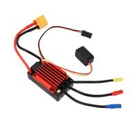 Hiraith 35A Waterproofing Brushless ESC for 1/18 RC Cars - Programmable Speed Controller with Low Voltage Protection, Compatible with 2-3S LiPo/4-9 NiMH Batteries