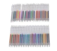 Hiraith 48-Color Premium Glitter Gel Pen Set, 1.0mm Fine Tip Sparkle Markers for Drawing, Journaling & Planner Decor, Smooth No-Skip Writing, Comfort Grip