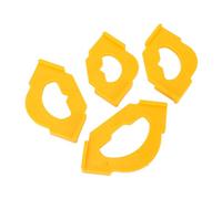 Hiraith 4PCS Yellow ABS Radius Jig Set - R20T20/R25T25/R30T30/R40T40 Router Templates for Woodworking, Precision Rounded Corners & Bevel Cuts