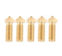Hiraith 5PCS 0.4mm Brass Nozzle Kit for QIDI X-Plus3/X-Max3/X-Smart3/Q1 Pro, CNC Precise Machined Hotend Nozzles, High-Speed Printing for PLA/ABS/PETG/TPU/PC, Anti-Clog Design