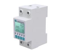 Hiraith 63A WiFi Smart Energy Meter with APP Control - Over/Under Voltage & Leakage Protector, LCD Display, Timer/Schedule, Remote Monitoring for Home Power Management
