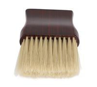 Hiraith Barber Neck Duster Brush Professional Soft Nylon Bristles for Hair Cutting, Suitable for Barber Shop and Home Use, Solid Wood Handle 5.5x3.7x1.2in