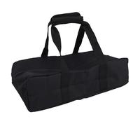 Hiraith Bocce Ball Equipment Storage Bag Durable 8-Compartment Bocci Carry Bag for Lawn Beach Outdoor Game Black
