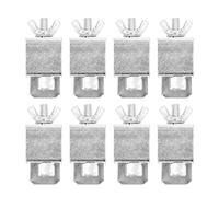 Hiraith Butt Welding Clamp Kit Strong Galvanized Steel for Sheet Metal Welding Industrial 8Pcs Silver Color Clamps for Auto Body Panel Repair Projects