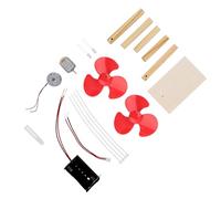 Hiraith Child Educational Mini Wind Generator Kit with Safe Wooden Material, Enhance Hands on Ability for Observing and Learning with Reasonable Set Up, Parents Favorite Helper