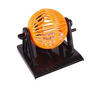 Hiraith Classic Bingo Game Set with Round Cage - 90 Number Balls & 12 Cards - No Battery Needed, Hand-Crank Spinnering - Fun Family Party Game for Kids 6+