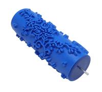 Hiraith Decorative Texture Paint Roller 15x6cm, Rubber Pattern Roller for Walls, Furniture & Cabinets, Washable & Reusable Art Tool for Creative Wall Painting & Home Renovation