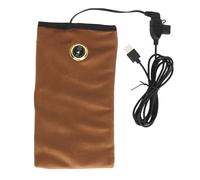 Hiraith Electric Heated Hand Warmer, 3 Temperature USB Heated Handwarmer Bag Prevent Freezing, Warm Function for Home Office Field, Carbon Fiber Material, 12.5 X 23.5cm