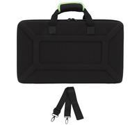 Hiraith EVA DJ Controller Carrying Case for DDJ FLX4/FLX2/400/SB2/SB3/REV1, Padded Protective Storage Bag with Adjustable Shoulder Strap & 15.6" Laptop Pocket, Green Interior
