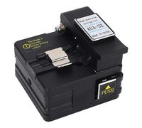 Hiraith Fiber Optic Cleaver with High Precise, 16 Cutting Points, 3 in 1 Fixture, for Single Cored and Ribbon Fiber, Optical Cable Cutter Included, Stable and Accurate Cutting