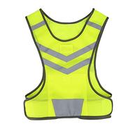 Hiraith Fluorescent Vest High Visibility Vest Reflective Safety Adjustable Breathable Mesh Pocket 200m Visibility with Hook and Loop Closure for Running Cycling Hiking