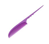 Hiraith Hair Styling Teasing Comb for Unique Hairstyle Creation, Professional Plastic Rat Tail Comb for All Hair Types