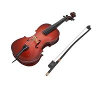 Hiraith Handcrafted Wooden Miniature Cello Model with Stand, Bow & Case, Elegant Musical Instrument Replica for Home/Office Decor, Basswood,