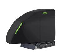 Hiraith Heavy Duty Mini Excavator Cover, 210D Oxford Fabric Waterproofing & U V Resistant, Zippered Access & Ventilation, Windproof Elastic Hem & Reflective Strips