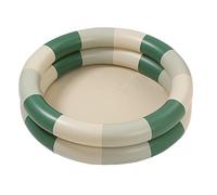 Hiraith Inflatable Paddling Pool Inflatable Pool Baby Retro Blow Up Swimming Pool Family Cute Style Thickened Water Pool for Indoor or Outdoor Play (Green Stripe)