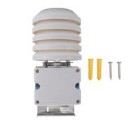 Hiraith IP65 Outdoor Temperature Humidity Sensor - Louver Box Design with 0-100% RH/-20-60℃ Range, Waterproofing Transmitter for Agricultural/Meteorology