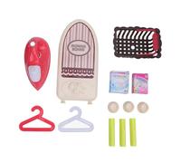 Hiraith Ironing Board Toy Set, Electric Laundry Playset for Boys Girls, Pretend Role Playing Toy with Multiple Combination Options, Educational ABS Material Toy with Battery Power