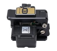 Hiraith K1 Professional Fiber Optic Cleaver, ≤0.5° Ultra-Precise Angle, 48K Cut Tungsten Steel Blades, Auto-Return Slide for Hot/Cold Connection 0.25/0.9mm Fiber, 3-in-1 Fixture