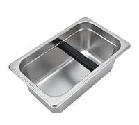 Hiraith Large Coffee Knock Box, Stainless Steel Grounds Container, Durable for Long Time, Smooth Inner Wall, for Home Kitchen Bedroom, 26.5x16x10cm (Slag Box (Stainless Steel Rectangular))