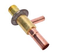 Hiraith LFDBV-5 Hot Gas Bypass Valve, 3/8" to 5/8" ODF Brass Constant Pressure Regulator, for HCFC/HFC Coolants, Maintains 2.8MPa System Pressure in AC Compressors