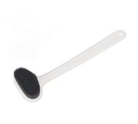 Hiraith Long Handle Deep Cleaning Shower Body Brush for Promoting Circulation 1 X Bath Body Brush (White Gray Fur)