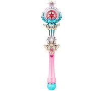 Hiraith Luminous Fairy Wand Stick Princess Lighting Sticks (1) | Light Up Wand Microphone Toy Starlight Projector Cartoon Handle with Colorful Lights for Christmas Birthday New Year Gifts