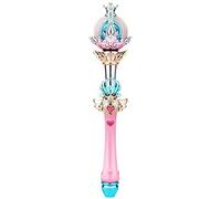 Hiraith Luminous Fairy Wand Stick Princess Lighting Sticks (2) | Light Up Wand Microphone Toy Starlight Projector Cartoon Handle with Colorful Lights for Christmas Birthday New Year Gifts