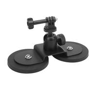 Hiraith Magnetic Action Camera Mount Dual Magnets, Stable Photograph, 360° Ball Head, Aluminum Alloy Base, Compatible with Action 5 Pro 4 3