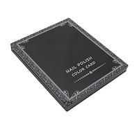 Hiraith Nail Tip Color Display Book Magnetic Closure for Nail Salon Gel Polish 84 Colors for Art Enthusiasts Plastic 10.2 X 8.6 X 0.9in