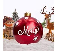 Hiraith Outdoor Inflatable Christmas Baubles, 60 cm PVC Giant Christmas Inflatable Ball with Pump, Garden Crafts Ornament for Family Christmas Party (60 cm, T6 with Pump)