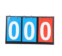 Hiraith Portable Flipper Up Tabletop Flip Scoreboard 2/3/4 Digit Portable Flip Sports Scoreboard Score Counter for Table Tennis Basketball (three digit scoreboard)