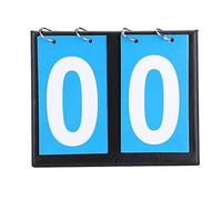 Hiraith Portable Flipper Up Tabletop Flip Scoreboard 2/3/4 Digit Portable Flip Sports Scoreboard Score Counter for Table Tennis Basketball (two digit scoreboard)