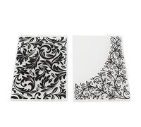 Hiraith Precise Plastic Embossing Folders Exquisite Leaves Flower Design Easy Operation for DIY Embossing Folders Kit Card Making