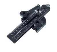 Hiraith Premium Thin Rips Jig for Table Saws, Anodized Aluminum Guide with Limit Block, 3/8x3/4" T-Slot, 1/32" Precision Cutting, for Woodworking & Carpentry Projects