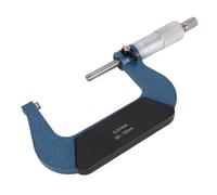 Hiraith Professional 50-75mm Outside Micrometer, 0.01mm Accuracy Machinist Tool with Carbide Anvil, Ratchet Stop & Calibration Standard, for Precision Measurement
