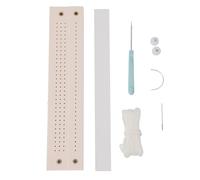 Hiraith Professional Book Binding Punch Kit with 15m Wax Rope, Complete Hole Punch Guide Template Set for Journals, Scrapbooks & Wood Crafts, Plastic Base Plate