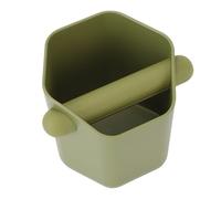 Hiraith Quiet Anti Slip Coffee Ground Knock Box ABS 600ML Large Capacity Hexagonal Prism Shape for Coffee Enthusiasts (Green)
