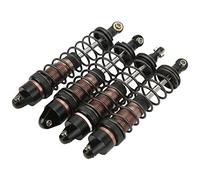 Hiraith RC Aluminium Alloy Shock Absorbers with Adjustable Height for 1/10 RC Car, High Stability Dampers for AXIAL SCX10, GEN8, 4pcs Brown