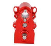 Hiraith RC Gear Box, Aluminum CNC Vertical Gear Box for SCX10 1/10 RC Car Upgrade Parts, Efficient Transmission System, Adjustable Gear Ratio, Simple Maintenance (Red)