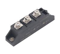 Hiraith Rectifier Power Module, 1600V 3 Terminal Diode Bridge, Copper Plate Cooling, 2 in 1 Out, Practical & Efficient, PV DC System, 2500V AC Insulation Voltage, 150℃ Highest Temp (MDK 50A 1600V)