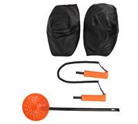 Hiraith Retractable Ice Awls Winter Fishing Safety Picks Spoon Knee Pads Kit for Emergency Ice Climbing Outdoor Sports PVC Stainless Steel