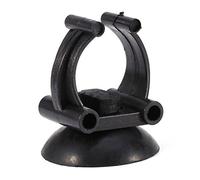 Hiraith Silicon Suction Cup Clips Holder, Aquarium Fish Box Tubing Sucker for Air Line Pipe, Black, 3cm Diameter, 4Pcs
