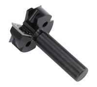 Hiraith Spoilboard Surfacing Bit 4 Flanks Router Bit for Woodworking 1/2 Round Shank 1-/2 Inch Slotting Hole Diameter, Double Sided Insert, Suitable for Large Projects and CNC