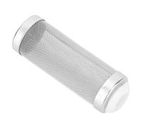 Hiraith Stainless Steel Aquarium Filter Basket 5 Pcs Shrimp Protecting Mesh Sleeve, Replace Inlet Filter for External Cylinder, Extendable Rubber Part, White, Premium Material (16mm inner diameter)