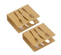 Hiraith Stainless Steel Elegant Hollow Pattern Table Napkin Holder for Dining, 2pcs Freestanding Tissue Napkin Holder for Hotel Restaurant (Type 2)