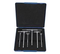 Hiraith Telescoping Gage Set 5/16in to 6in Range Self Centering Double Action High Precision T Bore Hole Gauges Micrometer Measurement Tool
